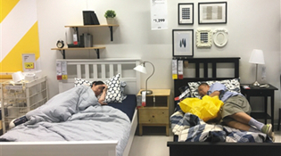 公共服務充足了,睡宜家的人才會少