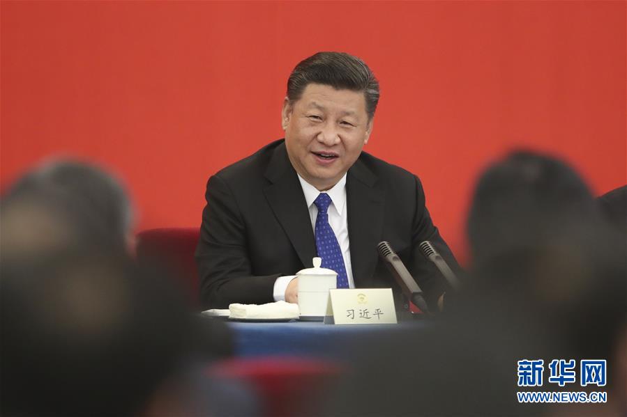 (兩會)(2)習近平看望參加政協會議的民盟致公黨無黨派人士僑聯界委員