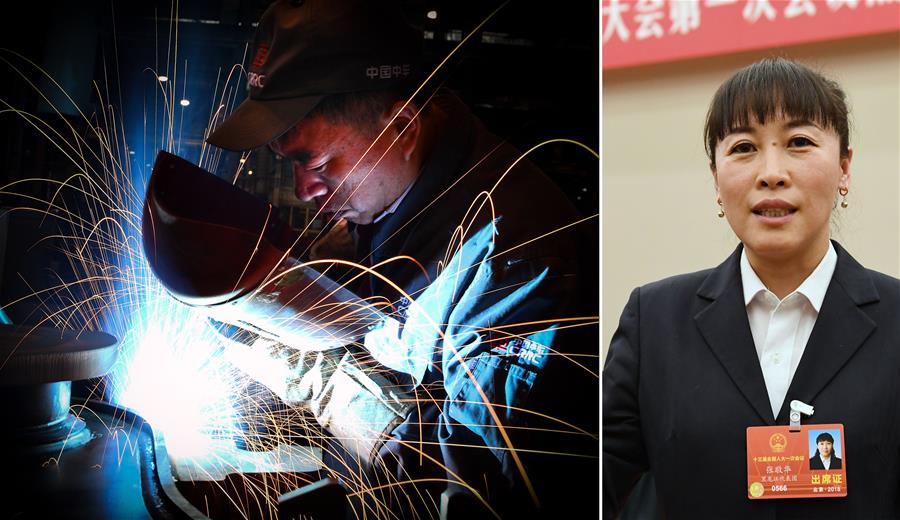 (兩會·影像鏈接)全國人大代表張敬華:加大力度培養(yǎng)高級技術工人