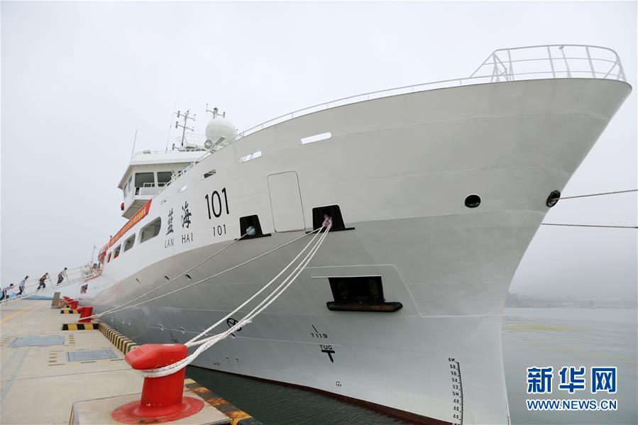 #(社會)(1)“藍(lán)海101”號首航執(zhí)行國家基金委渤黃海共享航次