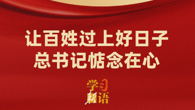 讓百姓過上好日子，總書記惦念在心