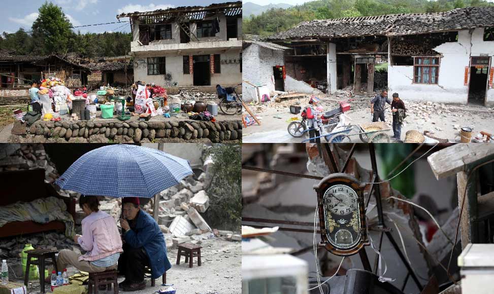 直擊四川雅安重災區龍門鄉