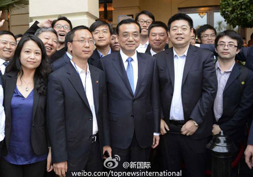 李克強：在非中企了解當地文化才能扎住根。圖片來源：“新國際”微博。