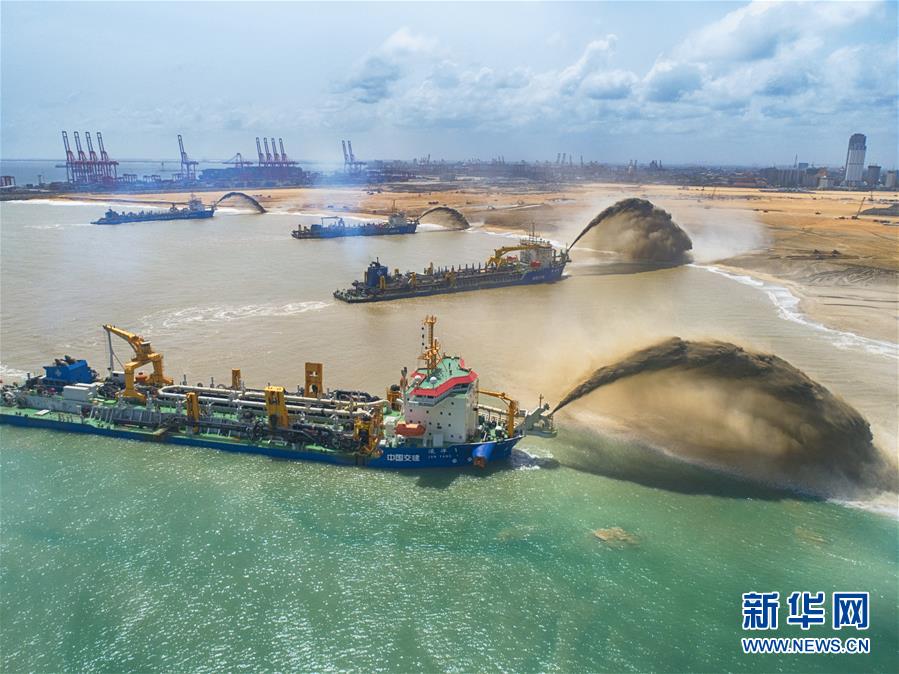 (國際·圖文互動)(3)通訊:“五年我們為斯里蘭卡造出一片新土地”——科倫坡港口城人的自豪與希冀