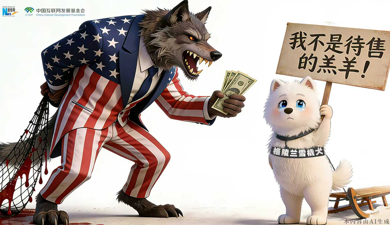 AI漫畫丨格陵蘭：我不是待售的羔羊！