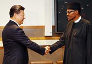 習近平會見尼日利亞總統