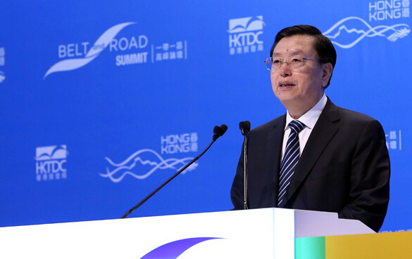 張德江出席“一帶一路”高峰論壇并發表主旨演講