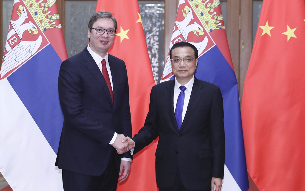 李克強會見塞爾維亞總理、當選總統武契奇