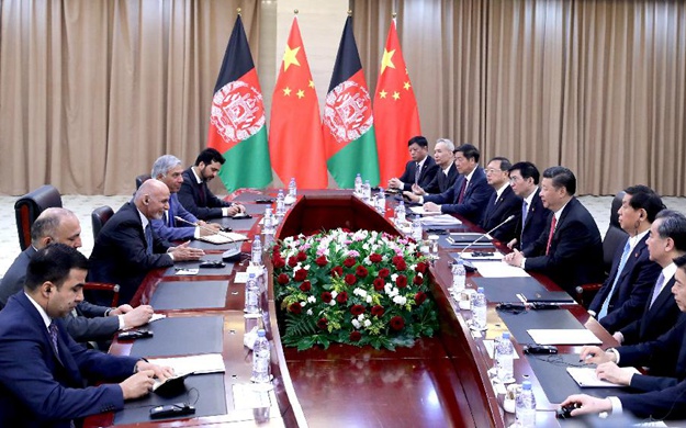 習近平會見阿富汗總統