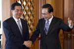 胡錦濤會見韓國總統李明博
